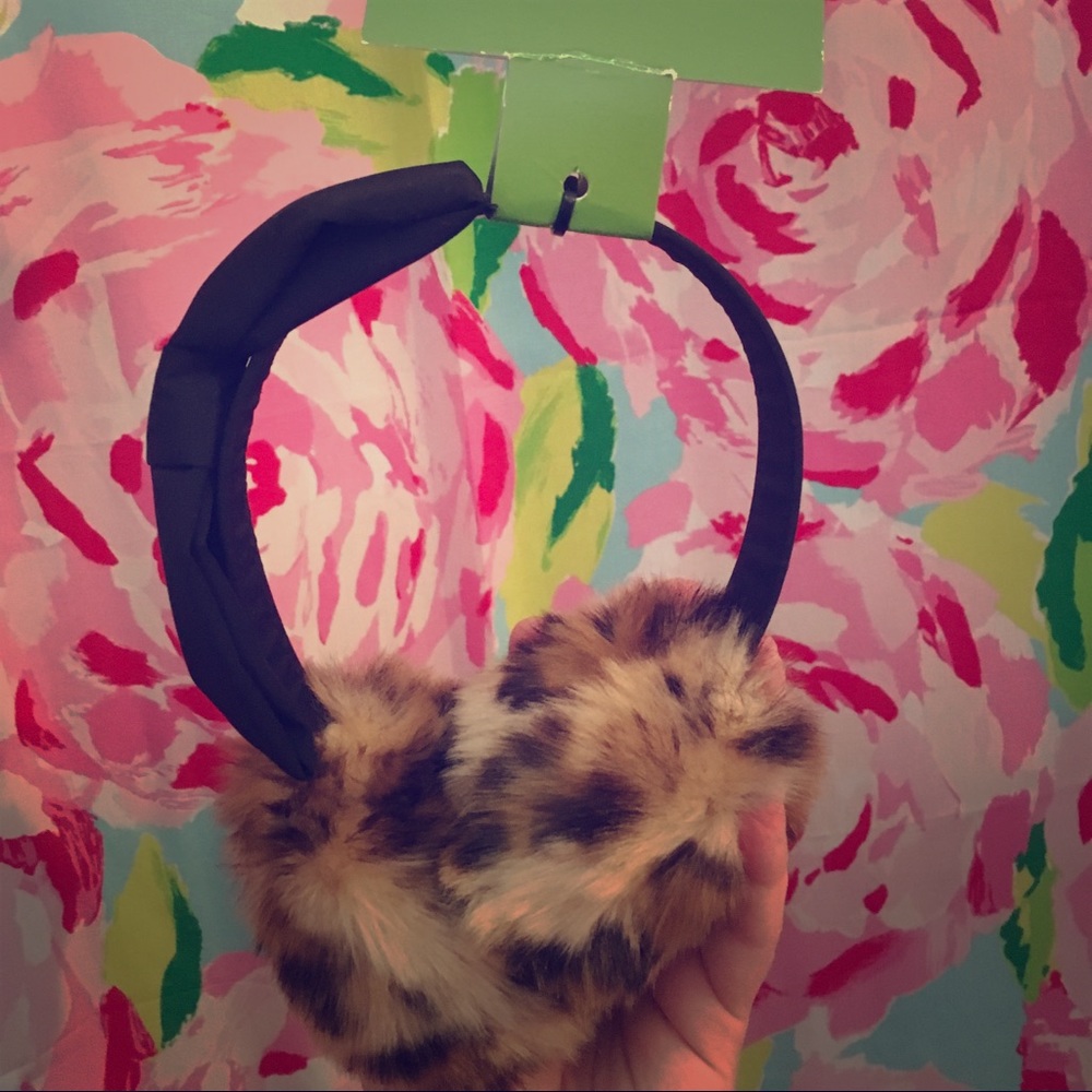 NWT - Kate Spade Faux Leopard Ear Muffs